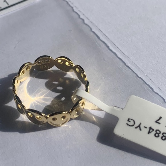 Smiley Face .925 Sterling Silver Ring - Picture 5 of 8